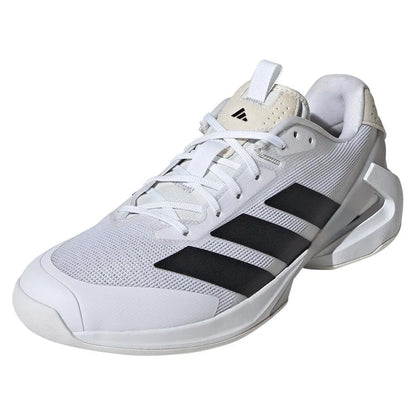Men's Adizero Ubersonic 5 Tennis Shoes White and Core Black-Footwear-Adidas-IE1376-S25-y-Tennis Express