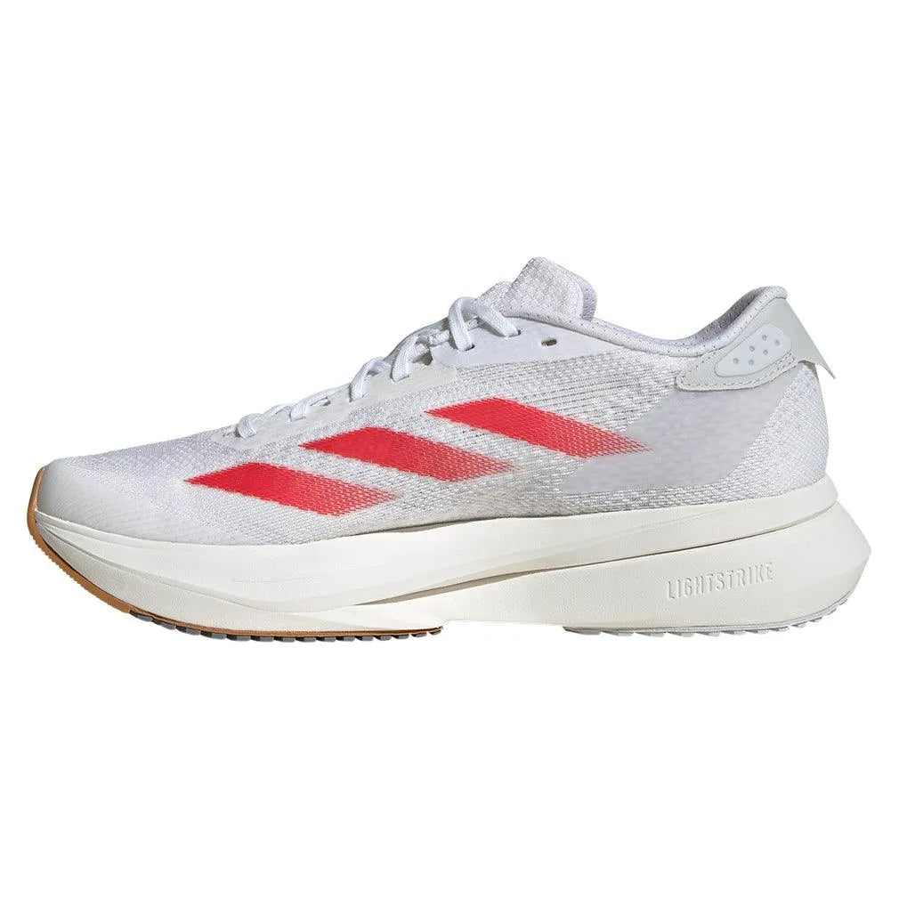 Women's Adizero SL2 Running Shoes White and Pure Ruby