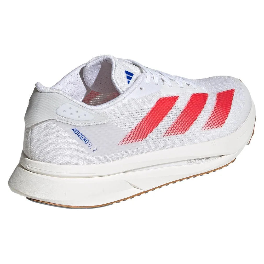 Women's Adizero SL2 Running Shoes White and Pure Ruby