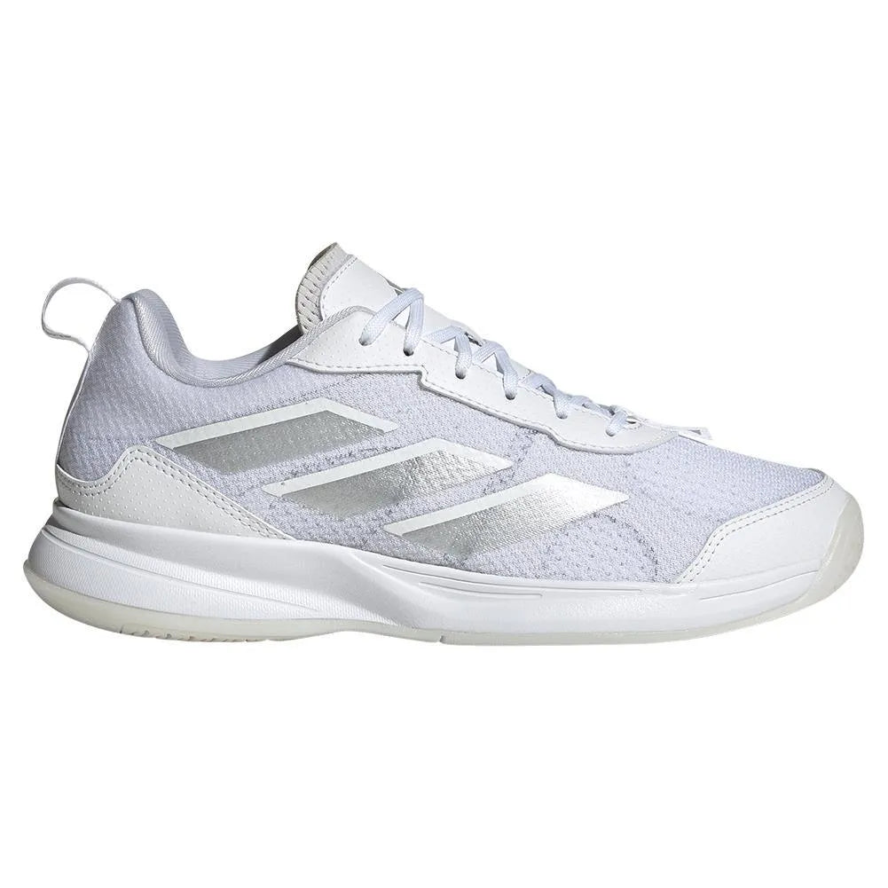 Women's AvaFlash Tennis Shoes White and Metallic Silver