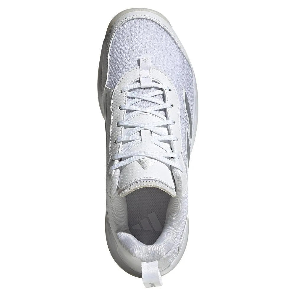 Women's AvaFlash Tennis Shoes White and Metallic Silver