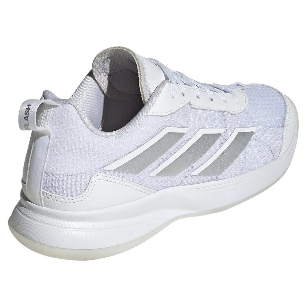 Women's AvaFlash Tennis Shoes White and Metallic Silver