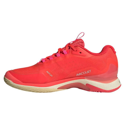 Women's Avacourt 2 Tennis Shoes Lucid Red and Silver Metallic
