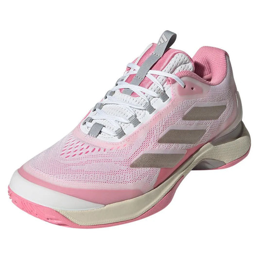 Women's Avacourt 2 Tennis Shoes Champagne White and Lucid Pink-Footwear-Adidas-IH0510-S25-Y-1-[Sku]-Tennis Express