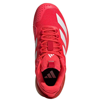 Women's Adizero Cybersonic 2 Tennis Shoes Lucid Red and Powder Coral