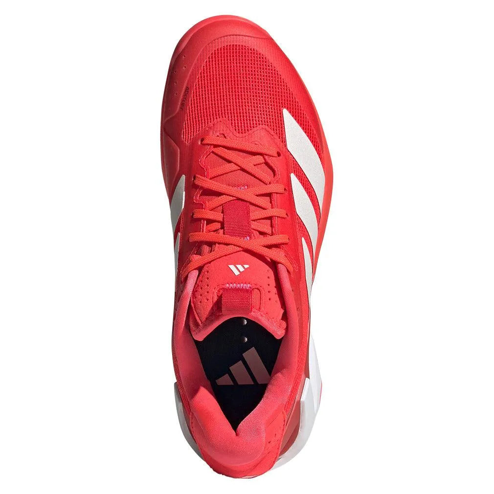 Women's Adizero Ubersonic 5 Tennis Shoes Lucid Red and Lucid Pink