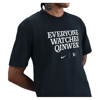 Men's Qinwen Zheng Tennis T-Shirt Black