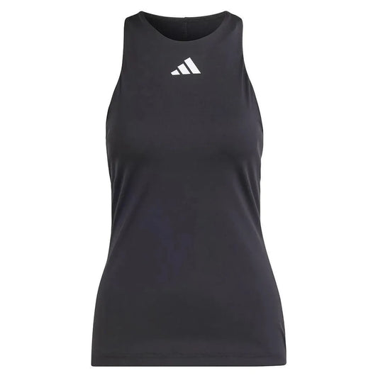 Women's Y Tennis Tank Black-Apparel-Adidas-IP1967-1-Tennis Express