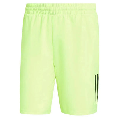 Mens Club 3 Stripe 7 Inch Tennis Short Lucid Lemon-Apparel-Adidas-IS8153-1-Tennis Express