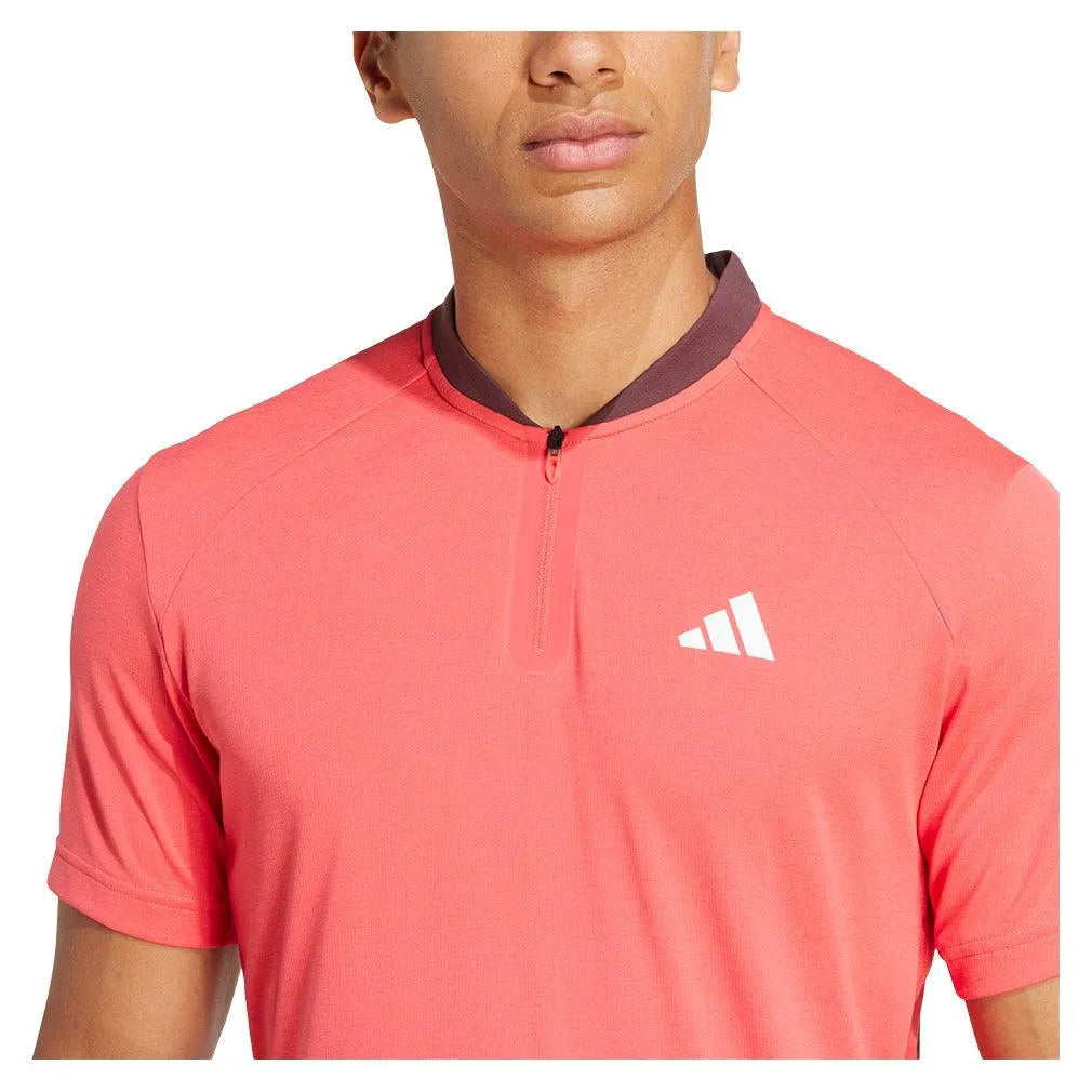 Men's Freelift Pro Tennis Polo Semi Lucid Red