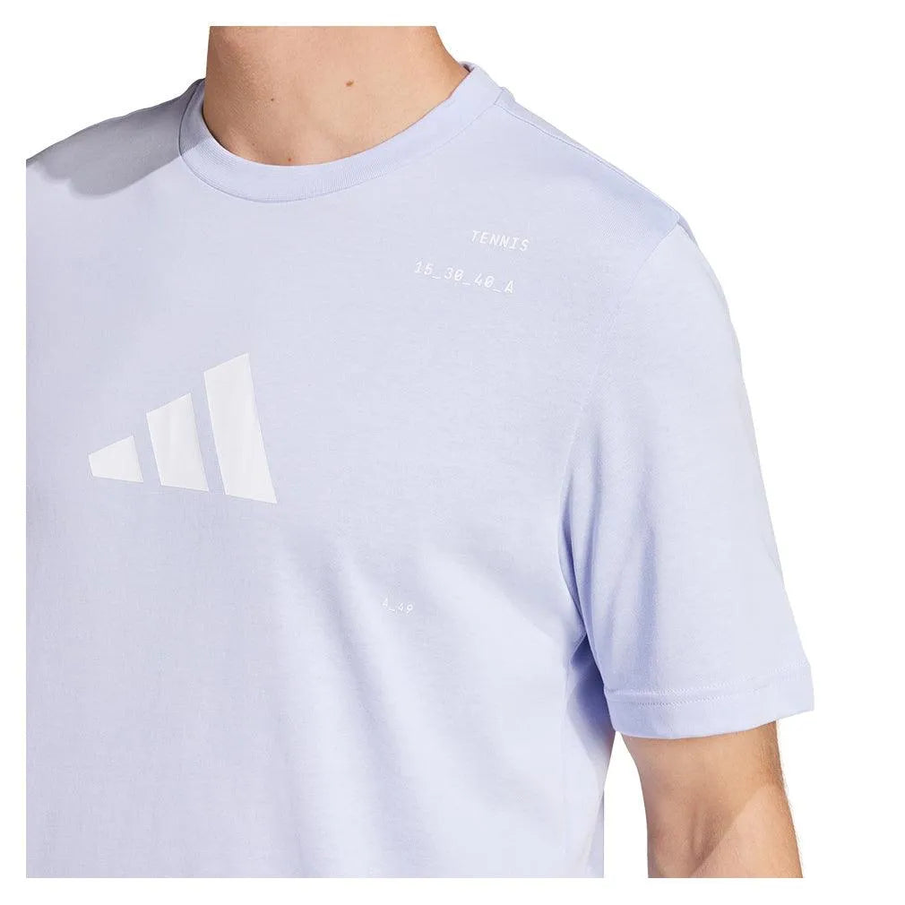 Men's Graphic Tennis Top Violet Tone