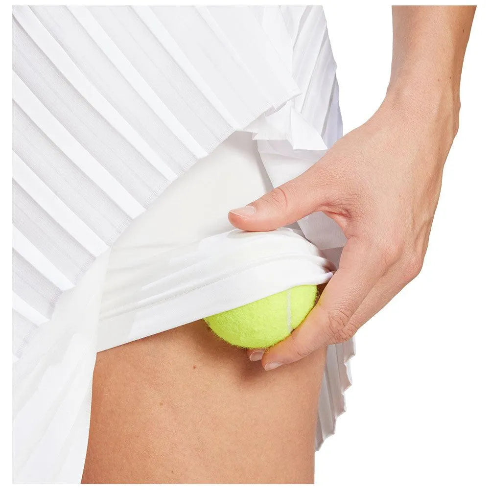 Women's Club Pleat Tennis Skort White