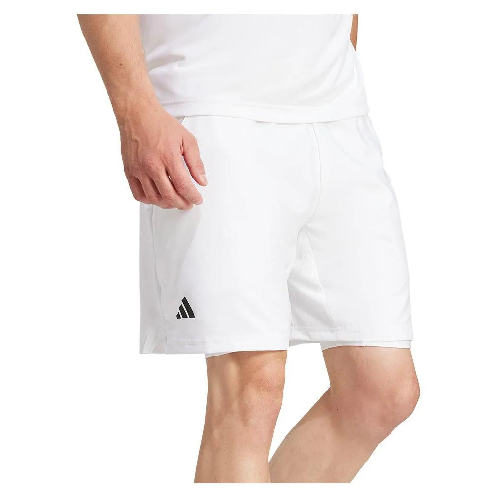 Men's Club Climacool 2in1 7" Tennis Shorts White