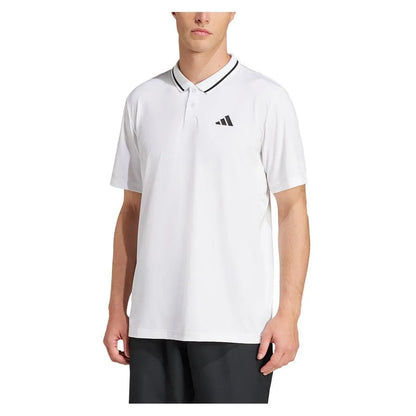 Men's Club Pique Tennis Polo White