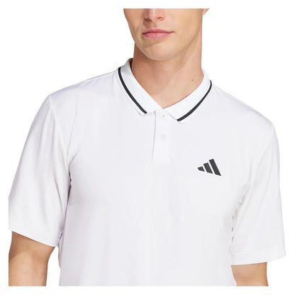 Men's Club Pique Tennis Polo White