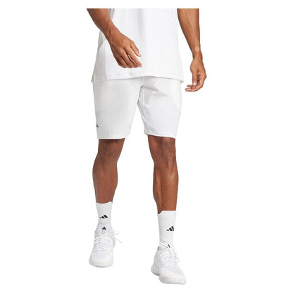 Men's Club Stretch Woven 7 inch Tennis Shorts White