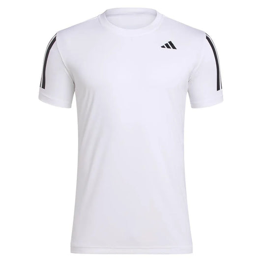 Men's Club 3 Stripe Tennis Top White-Apparel-Adidas-JE0413-S25-1-Tennis Express