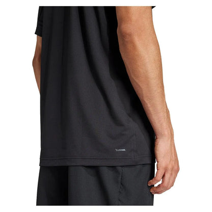 Men's Club Pique Tennis Polo Black