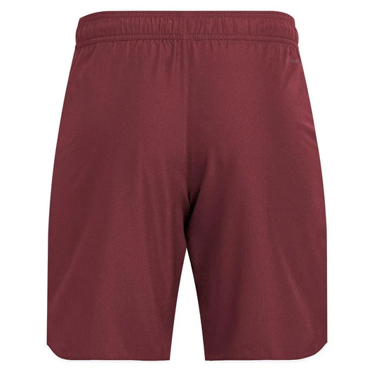 Men's Club 9 inch Tennis Short Shadow Red