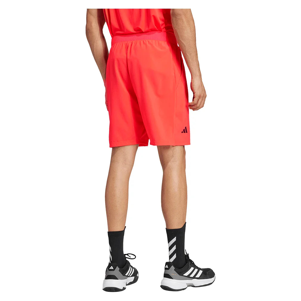 Men's Club Stretch Woven 7 inch Tennis Shorts Semi Lucid Red
