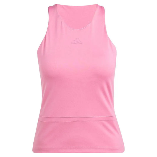Women's Climacool Mid Length Y Tennis Tank Pink Fusion-Apparel-Adidas-JG3574-S25-Tennis Express