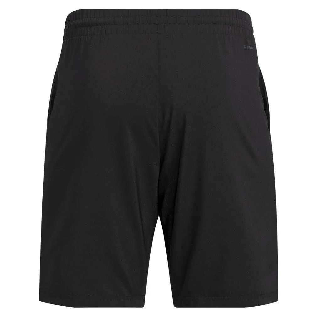 Men's Club 3 Stripe 7 inch Tennis Short Black