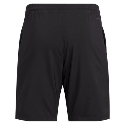 Men's Club 3 Stripe 7 inch Tennis Short Black