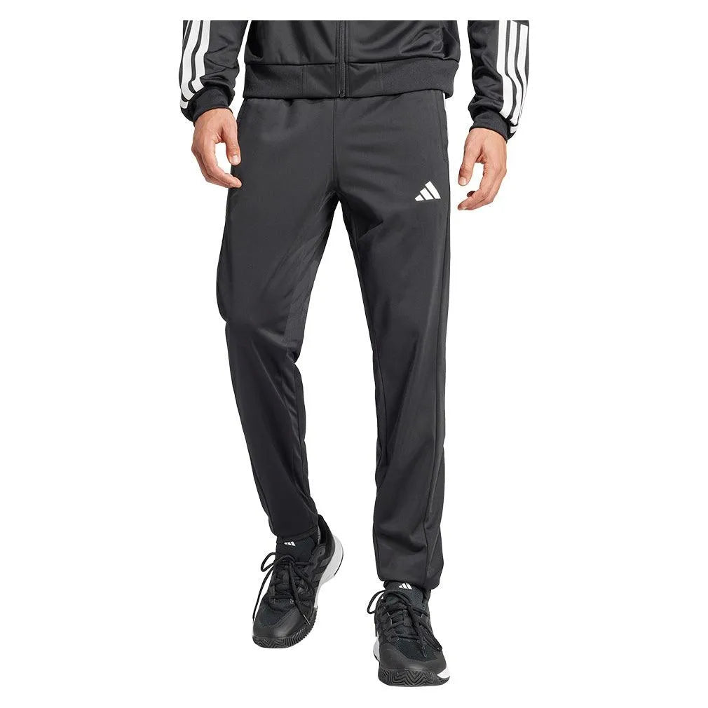 Men's Club 3 Stripe Knit Tennis Pant Black