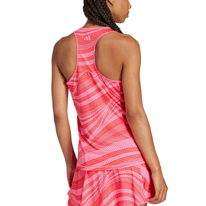 Women's Club Graphic Tennis Tank Lucid Pink