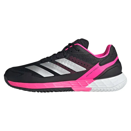 Men's Defiant Speed 2 Tennis Shoes Core Black and Silver Metallic