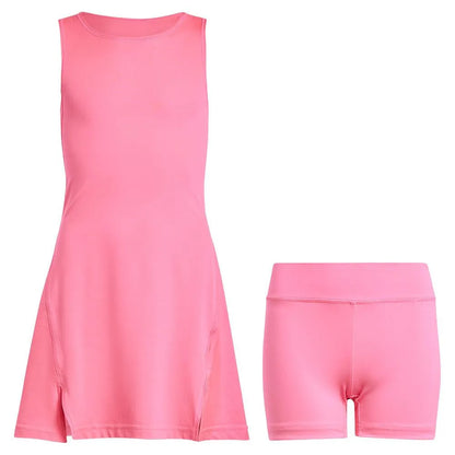 Girls' Club Tennis Dress Lucid Pink