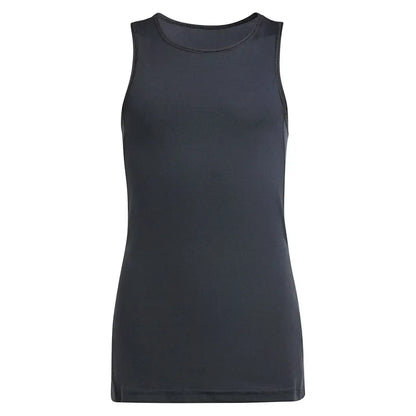 Girls' Club Tennis Tank Black-Apparel-Adidas-JI7175_1-Tennis Express