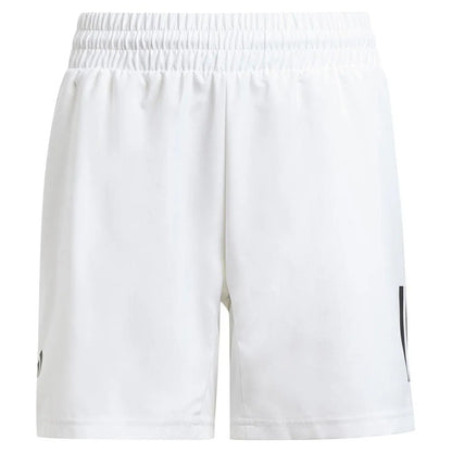 Boys' Club 3 Stripe Tennis Short White-Apparel-Adidas-JI9253-1-Tennis Express