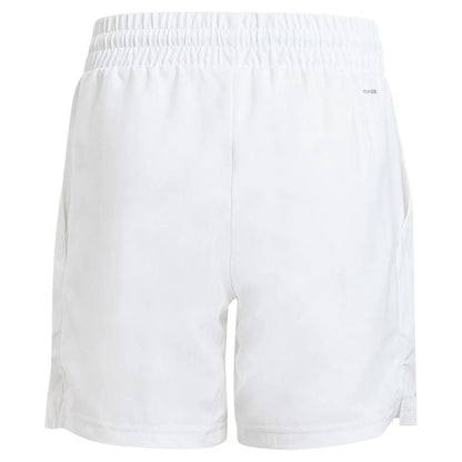 Boys' Club 3 Stripe Tennis Short White