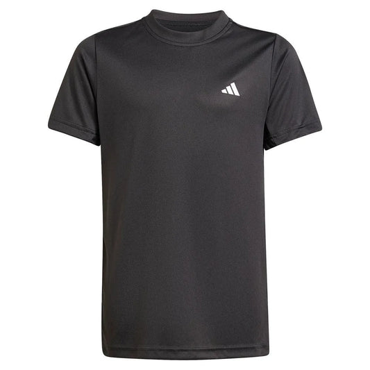 Boys' Club Tennis Top Black-Apparel-Adidas-JI9258-1-Tennis Express