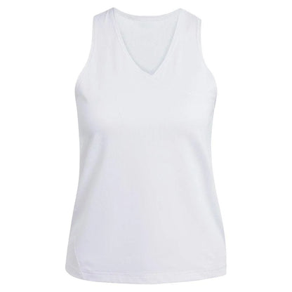 Women's Club V-Neck Tennis Tank White-Apparel-Adidas-JL6721-S25-Tennis Express