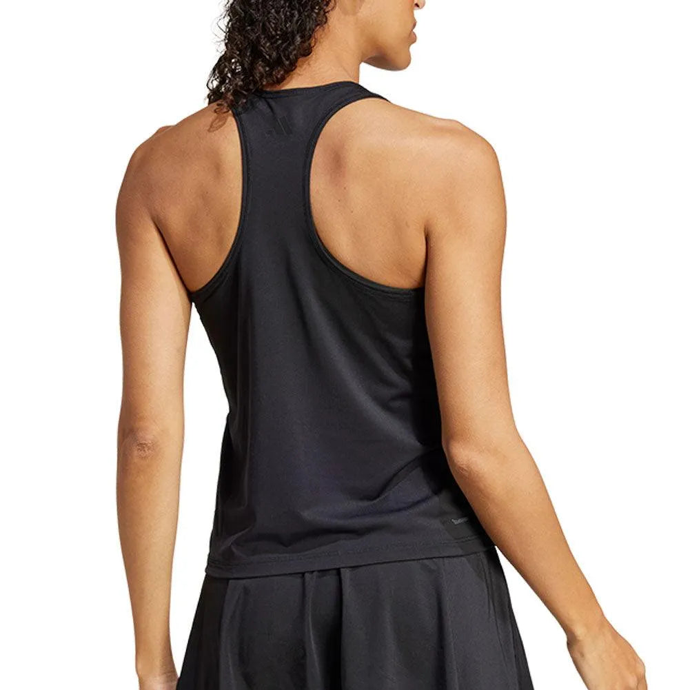 Women's Club V-Neck Tennis Tank Black