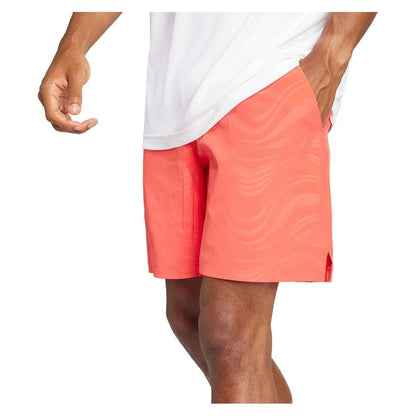 Men's Ergo Pro 7 Inch Tennis Short Semi Lucid Red