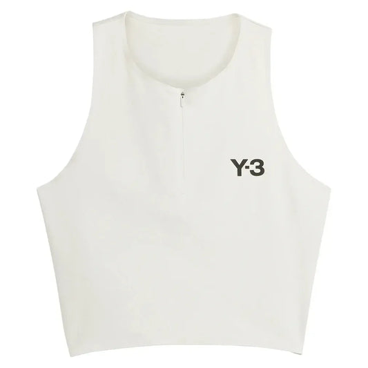 Women's Y-3 Crop Tennis Y-Tank Orbit Grey-Apparel-Adidas-JM1147-H25-Tennis Express