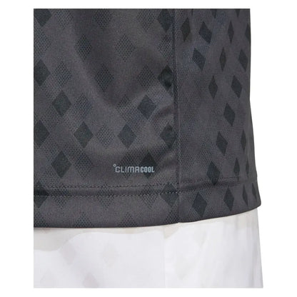 Men's Club Graphic Tennis Polo Carbon and Black