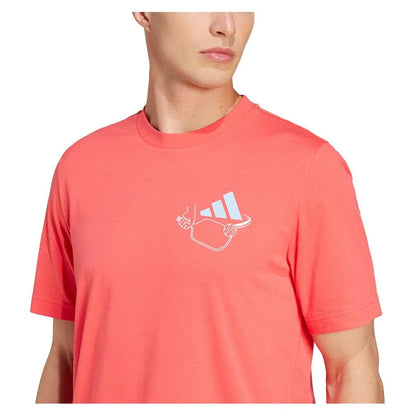 Men's Graphic Pickleball Top Semi Lucid Red