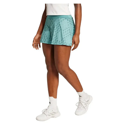 Women's Club Graphic Tennis Skort Powder Teal and Preloved Teal