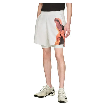 Men's Y-3 7 Inch Short and Tight Orbit Grey