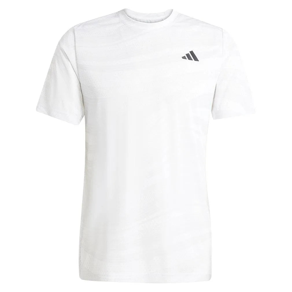 Men's Club Graphic Tennis Top White-Apparel-Adidas-JN7027-S25-1-Tennis Express
