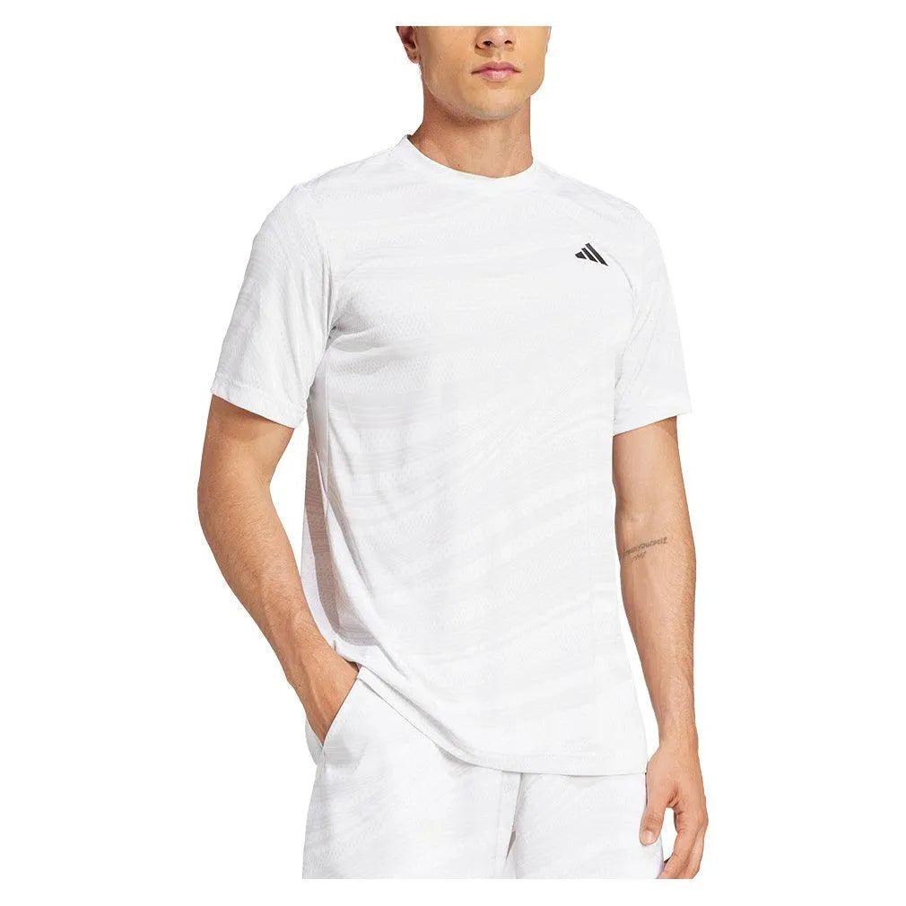 Men's Club Graphic Tennis Top White