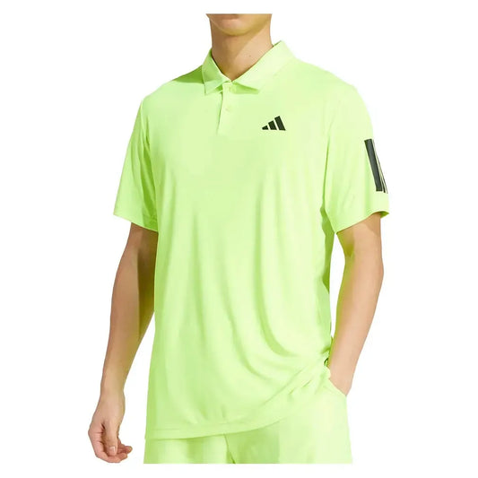 Men's Club 3 Stripe Tennis Polo Lucid Lemon