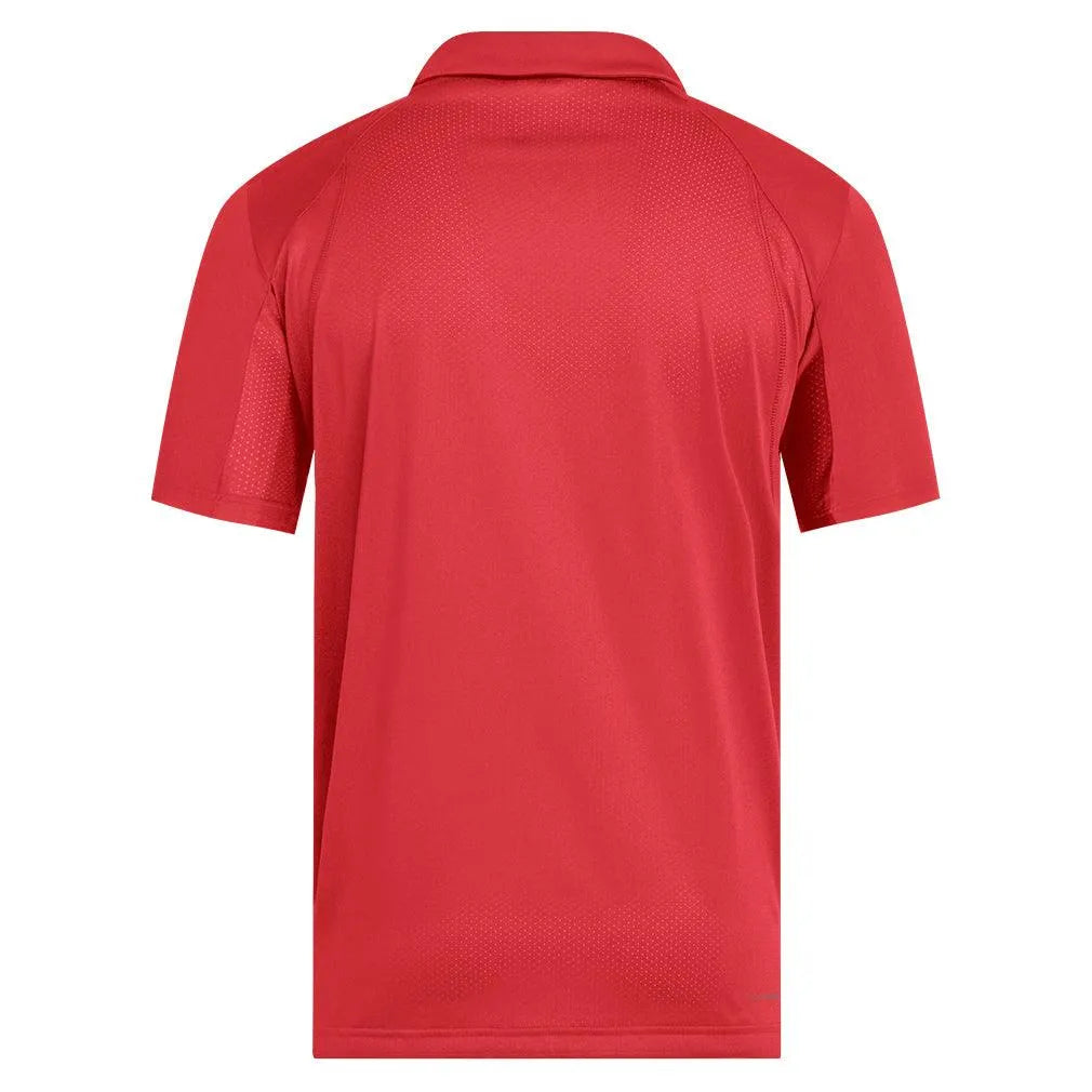 Men's Club Tennis Polo Semi Lucid Red