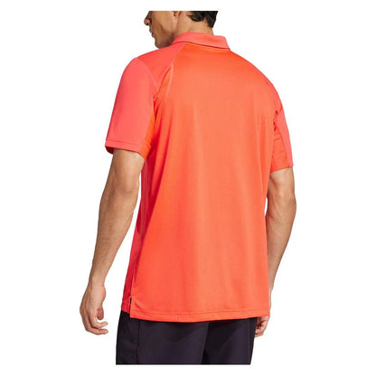 Men's Club Tennis Polo Semi Lucid Red