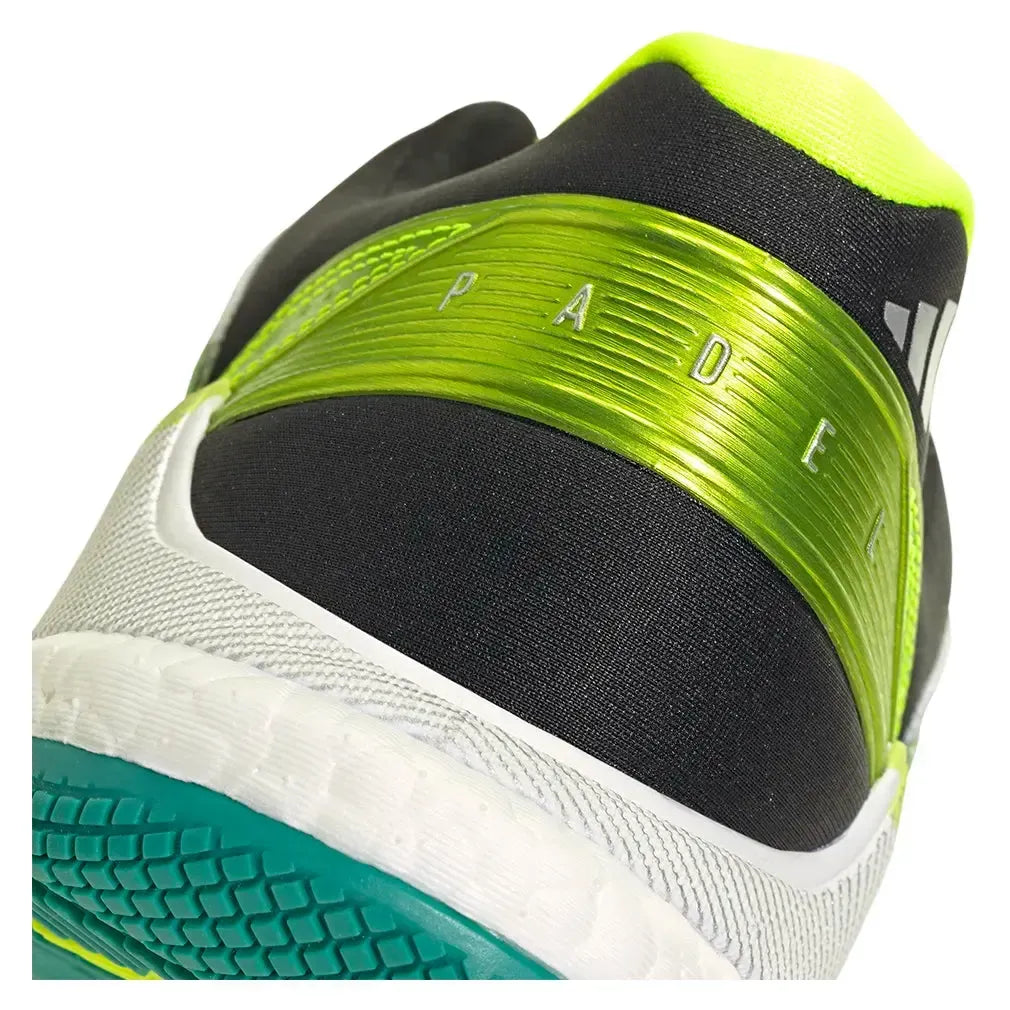 Men's Crazyquick Boost Padel Shoes Footwear White and Lime Burst