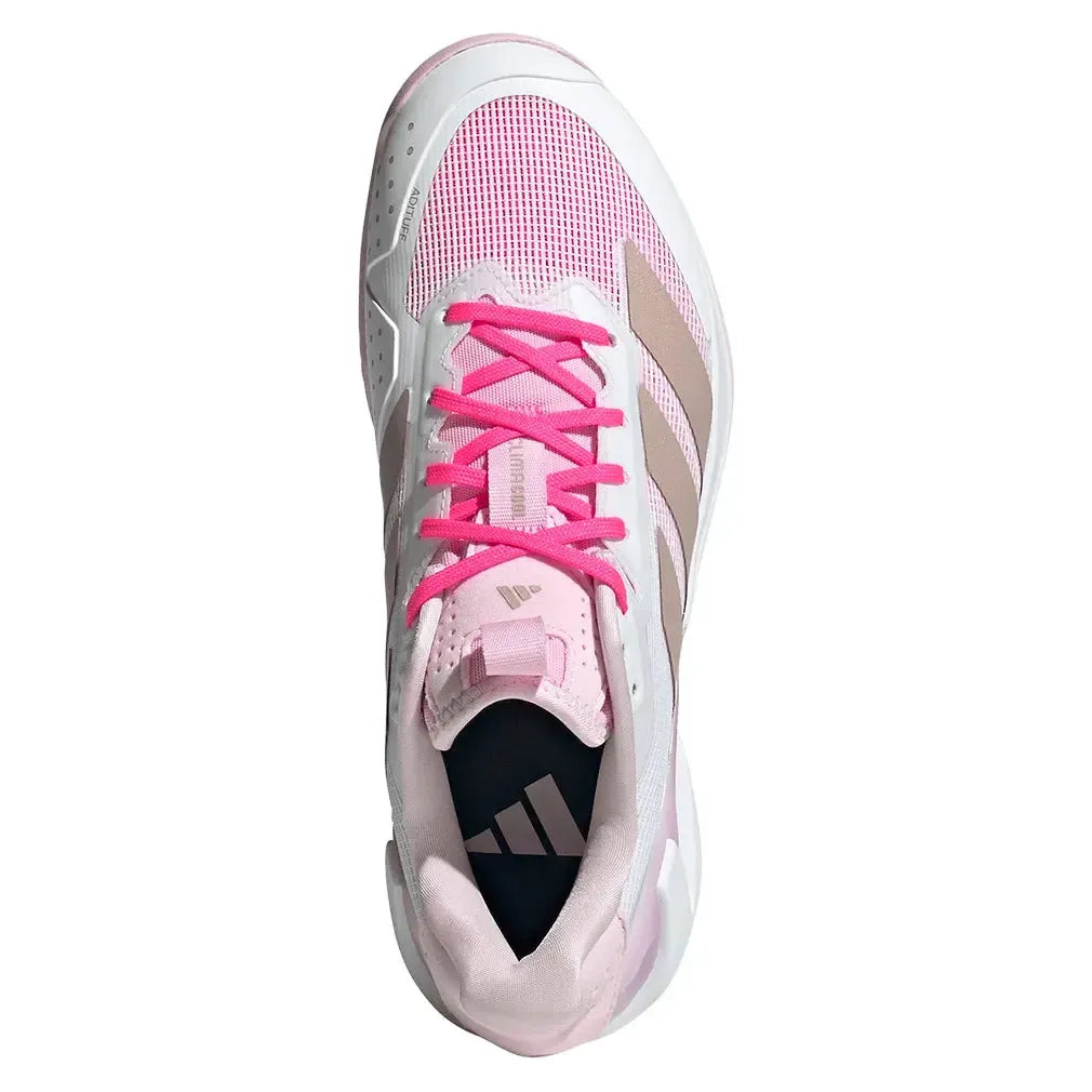 Women's adizero Ubersonic 5 Tennis Shoes Footwear White and Ash Pearl